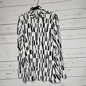 Wynne Layers Painted Stripe Butterfly Turtleneck